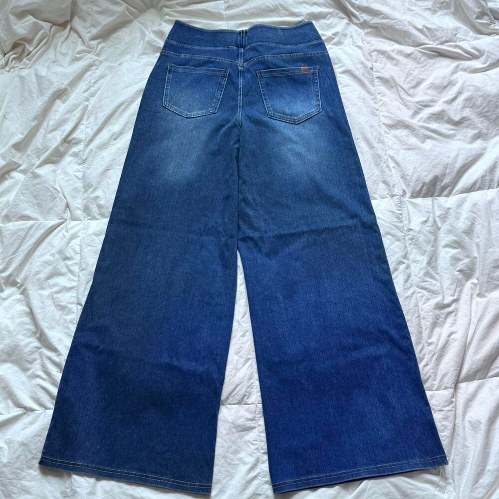 Halara M 8/10 high rise Wide leg flex denim jeans stretch casual minimal preppy - Picture 8 of 8